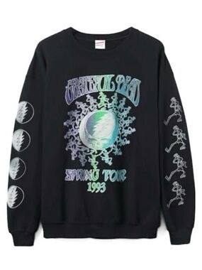JUNK FOOD NWT Grateful Dead Spring Tour Unisex Flea Market Sweatshirt Size S